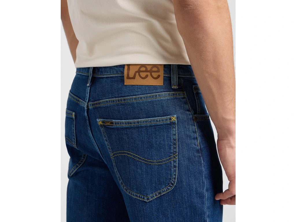 MESKIE SPODNIE JEANSOWE LEE BROOKLYN STRAIGHT MID STONEWASH 112144036