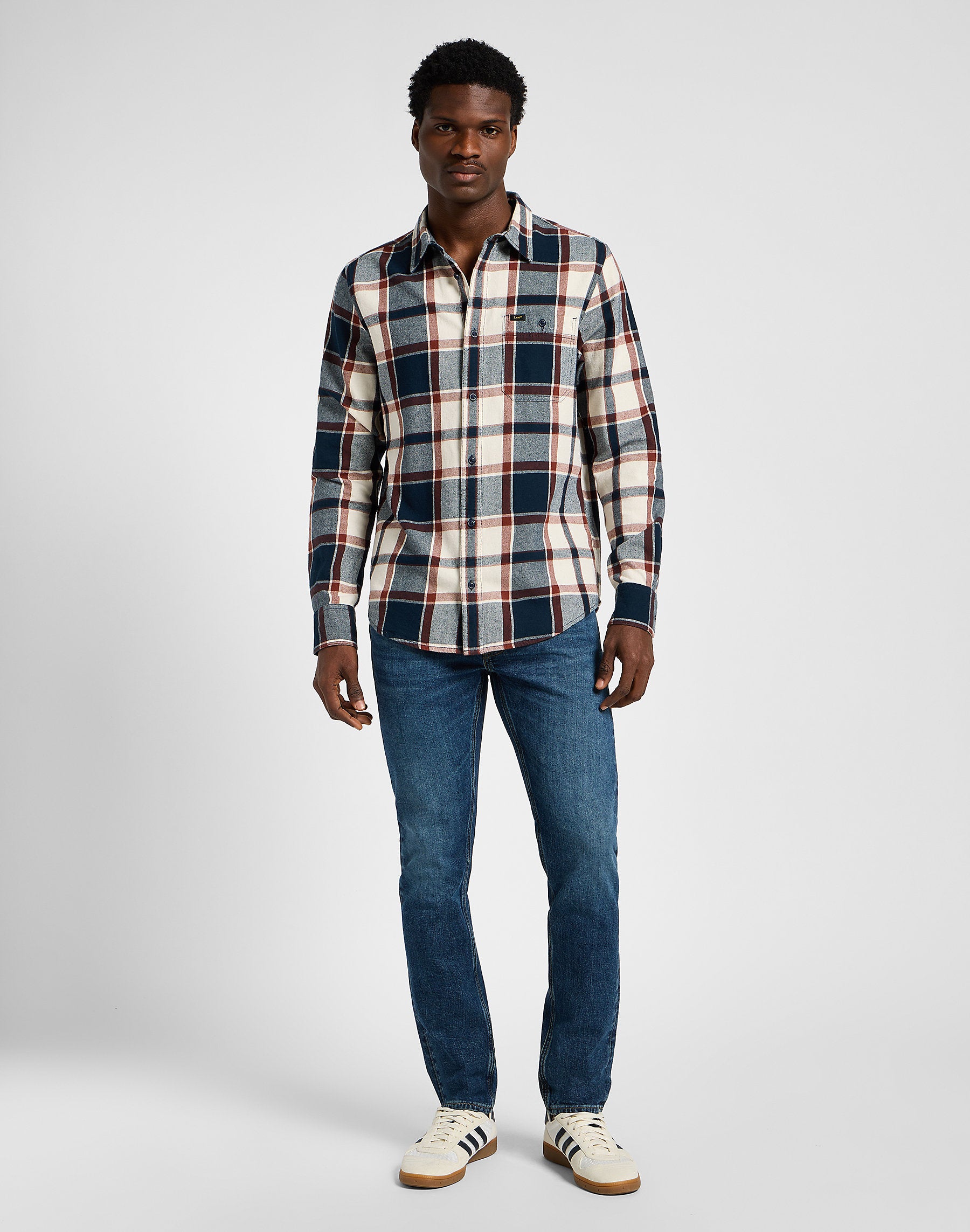 Męskie Spodnie Jeansowe Lee Luke Eclipse Blue 112355861