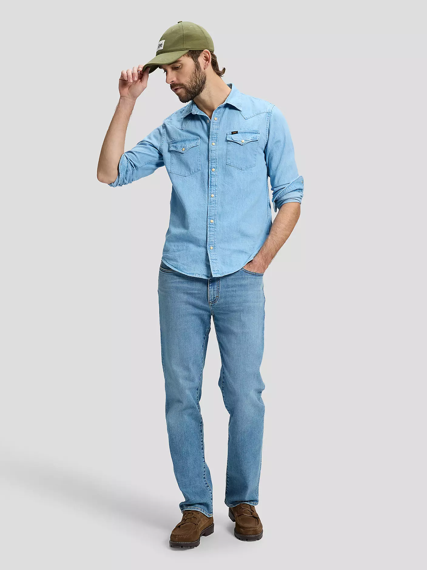 MĘSKIE SPODNIE JEANSOWE LEE STRAIGHT FIT XM AUGUST 112378732