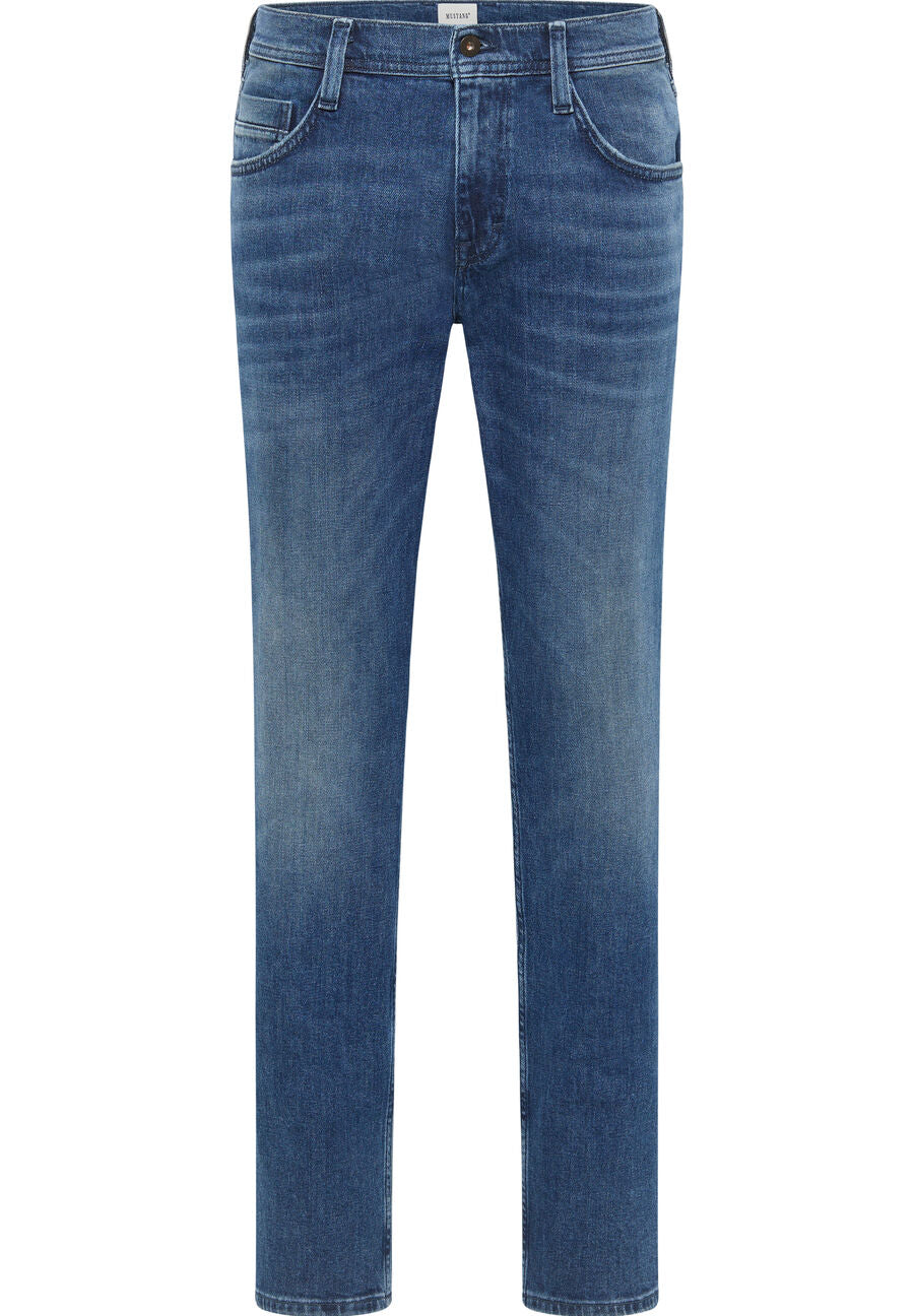 MĘSKIE SPODNIE JEANSOWE MUSTANG DENVER STRAIGHT DENIM BLUE 1014607 5000 903