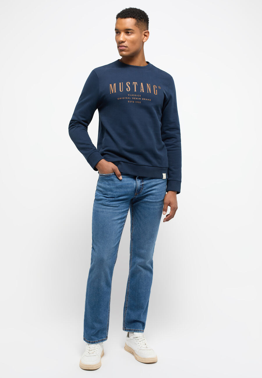 MĘSKIE SPODNIE JEANSOWE MUSTANG TRAMPER STRAIGHT DENIM BLUE 1014274 5000 684