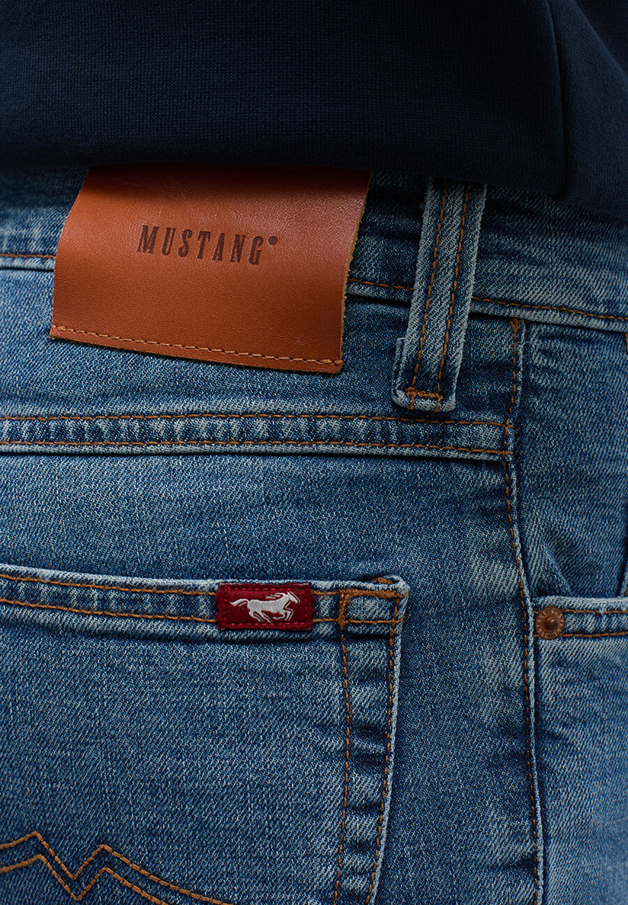 MĘSKIE SPODNIE JEANSOWE MUSTANG TRAMPER STRAIGHT DENIM BLUE 1014274 5000 684
