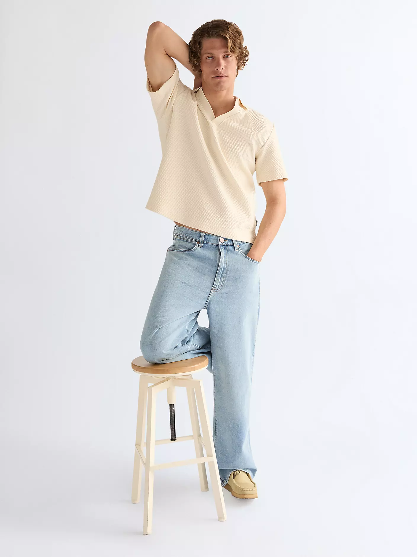MĘSKIE SPODNIE JEANSOWE WRANGLER BAGGY DOVE WING 112377846
