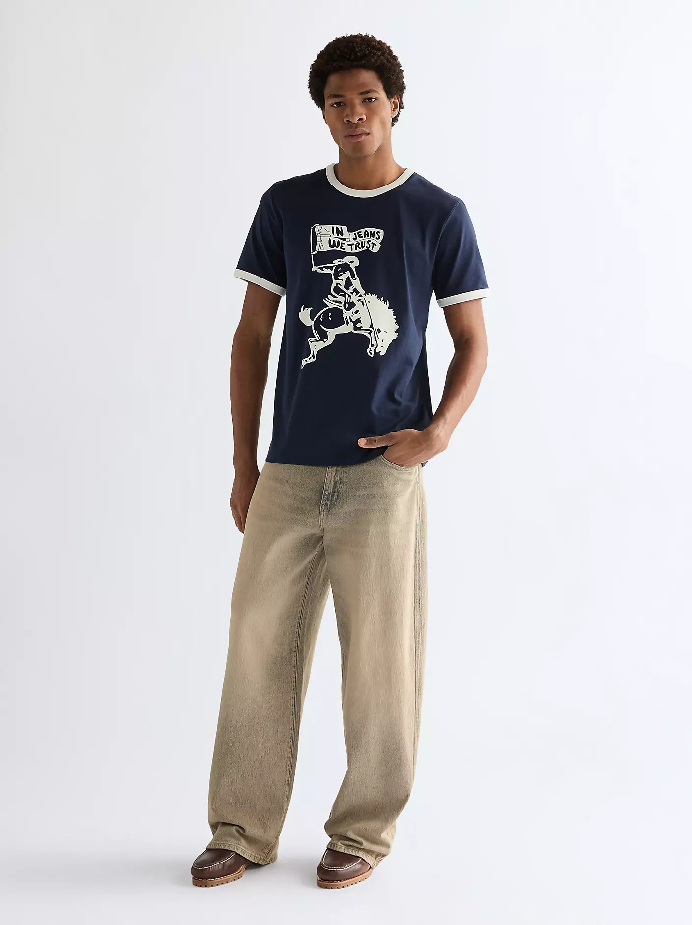 MĘSKIE SPODNIE JEANSOWE WRANGLER BAGGY ROCK WASH 112377845