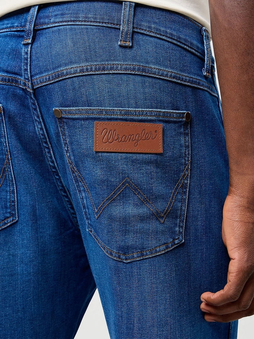 MESKIE SPODNIE JEANSOWE WRANGLER FRONTIER DIGITAL BLUE 112362454