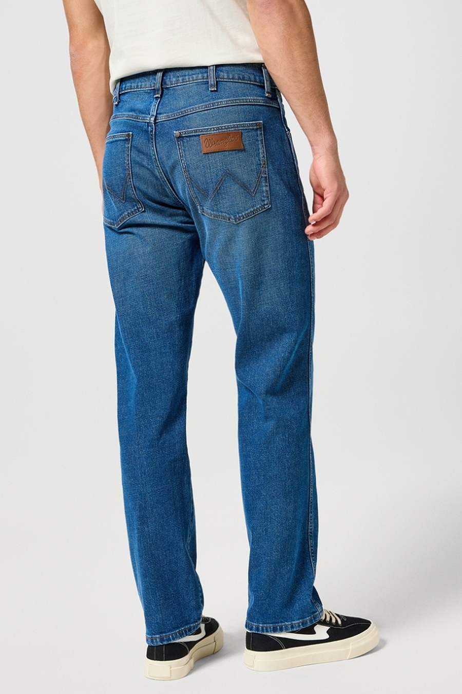MĘSKIE SPODNIE JEANSOWE WRANGLER FRONTIER RAINDROP 112355016