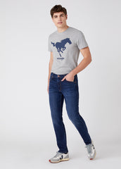 MĘSKIE SPODNIE JEANSOWE WRANGLER GREENSBORO DARK STORM W15QLP36N 112126968