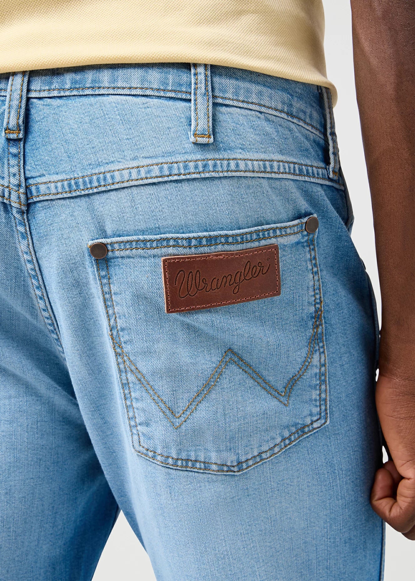 MESKIE SPODNIE JEANSOWE WRANGLER GREENSBORO SLATE SHADE 112362439