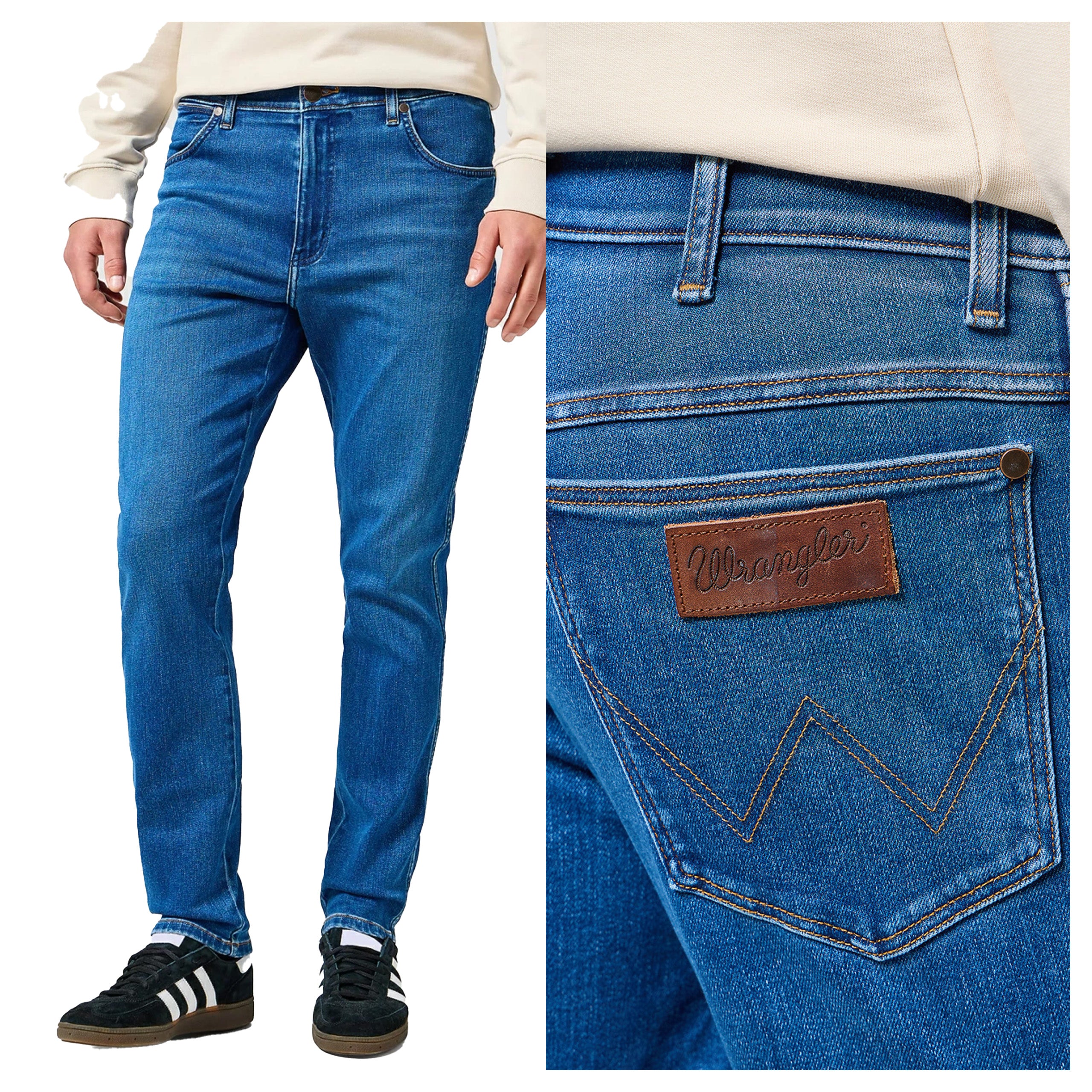 MĘSKIE SPODNIE JEANSOWE WRANGLER RIVER STERLING 112356838