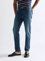 MĘSKIE SPODNIE JEANSOWE WRANGLER RIVER STORMFORGE BLUE 112378694