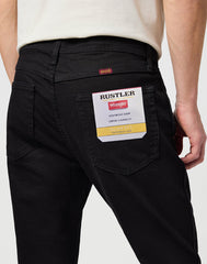 MĘSKIE SPODNIE JEANSOWE WRANGLER RUSTLER SLIM BLACK RINSE CZARNE W10ERD107 112342562