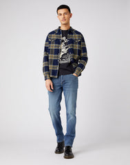 MĘSKIE SPODNIE JEANSOWE WRANGLER TEXAS COVER BLUE W121N8286 112141135