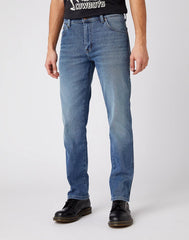 MĘSKIE SPODNIE JEANSOWE WRANGLER TEXAS COVER BLUE W121N8286 112141135