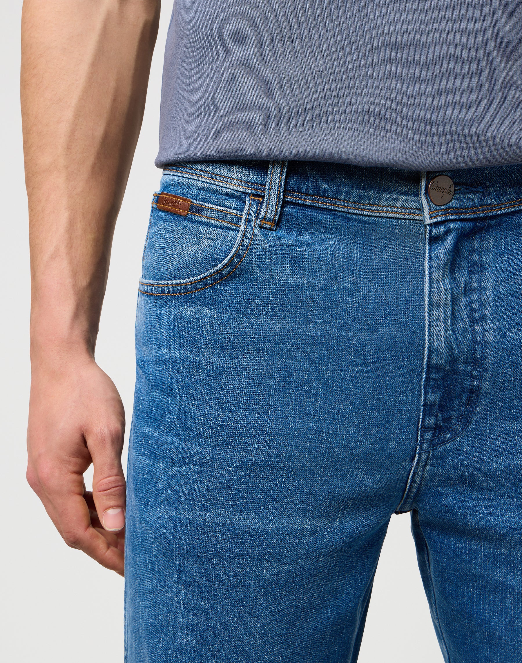 Męskie Spodnie Jeansowe Wrangler Texas Granite Boulder 112373154