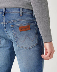 MĘSKIE SPODNIE JEANSOWE WRANGLER TEXAS SLIM BLUE CHILL W12SU898T 112141161