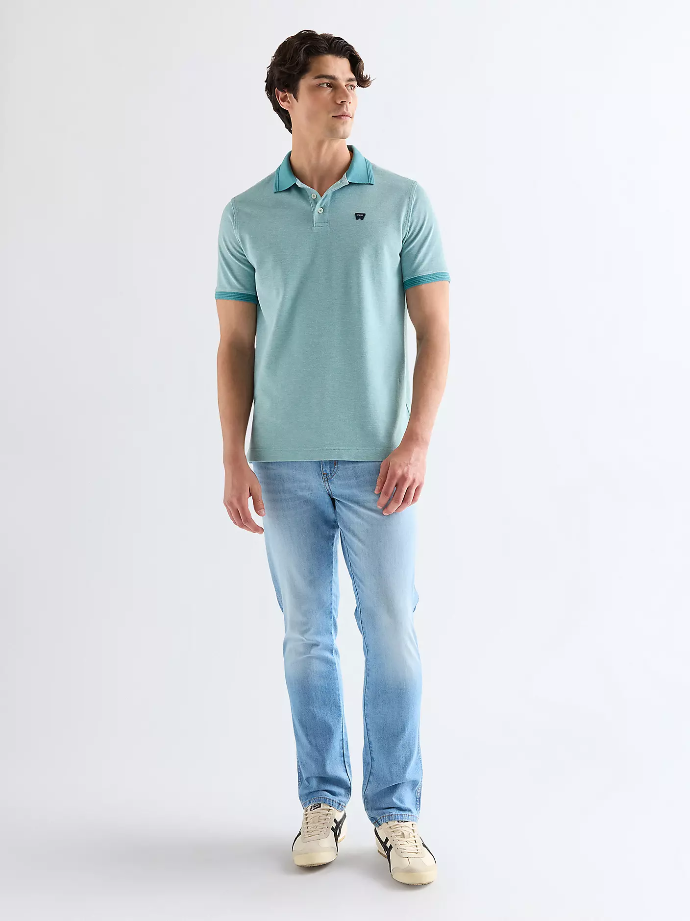 MĘSKIE SPODNIE JEANSOWE WRANGLER TEXAS SLIM LIGHT WASH 112378692