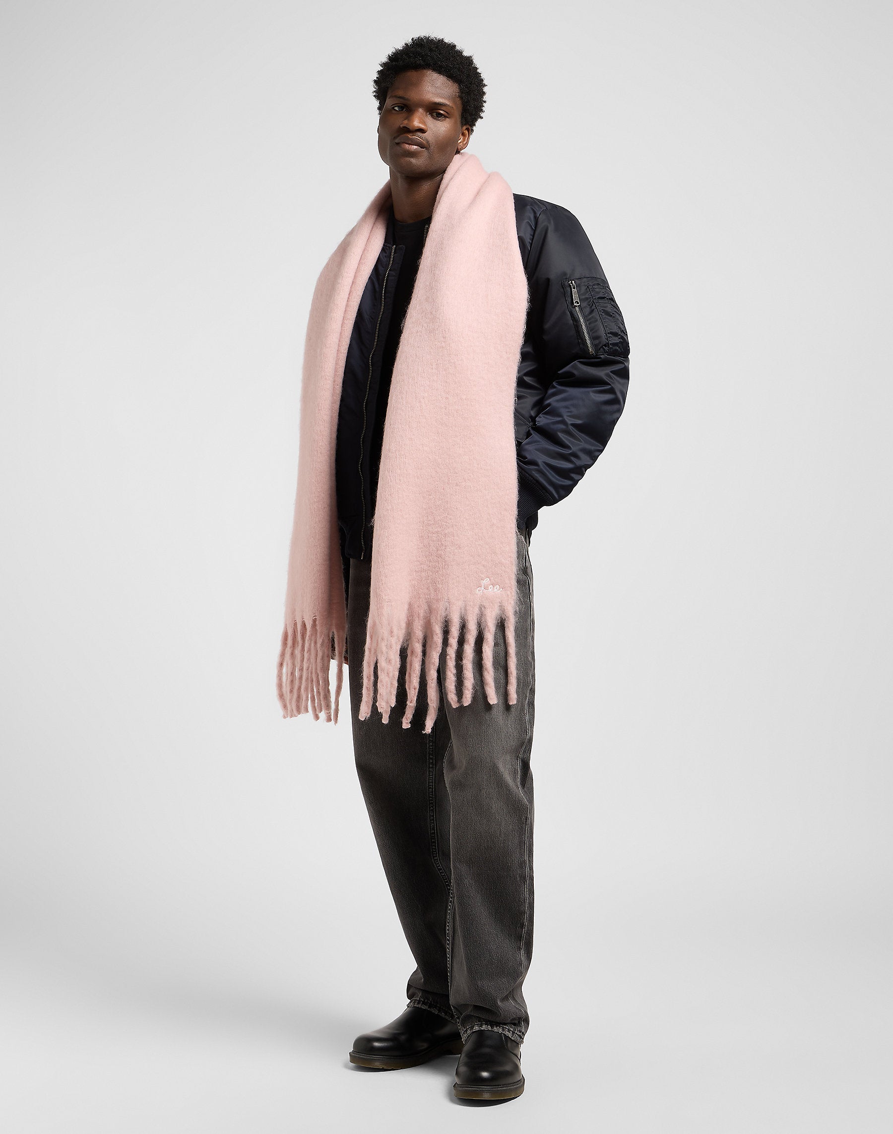 Meskie Spodnie Lee Asher Deep Obsidian 112370686