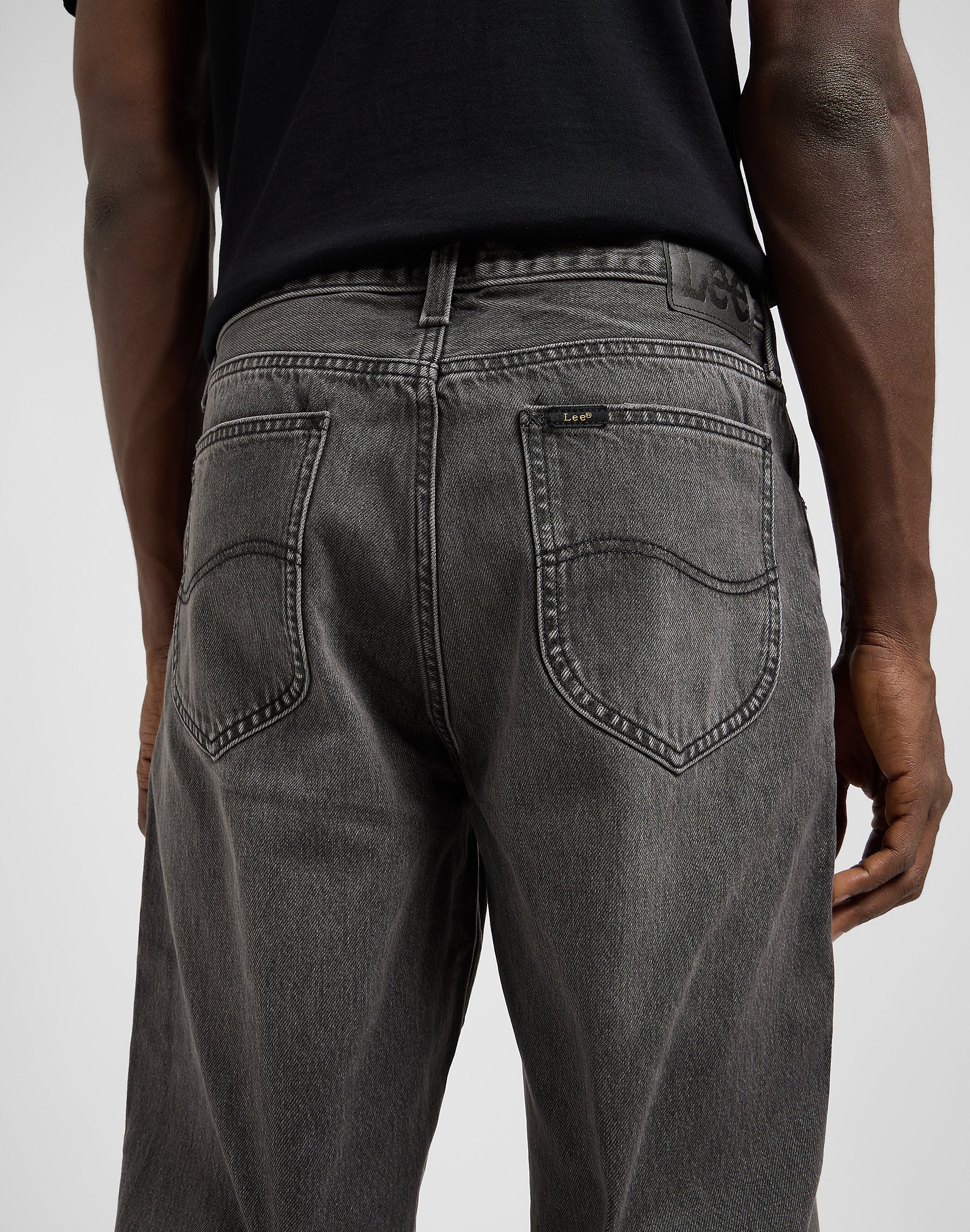 Meskie Spodnie Lee Asher Deep Obsidian 112370686