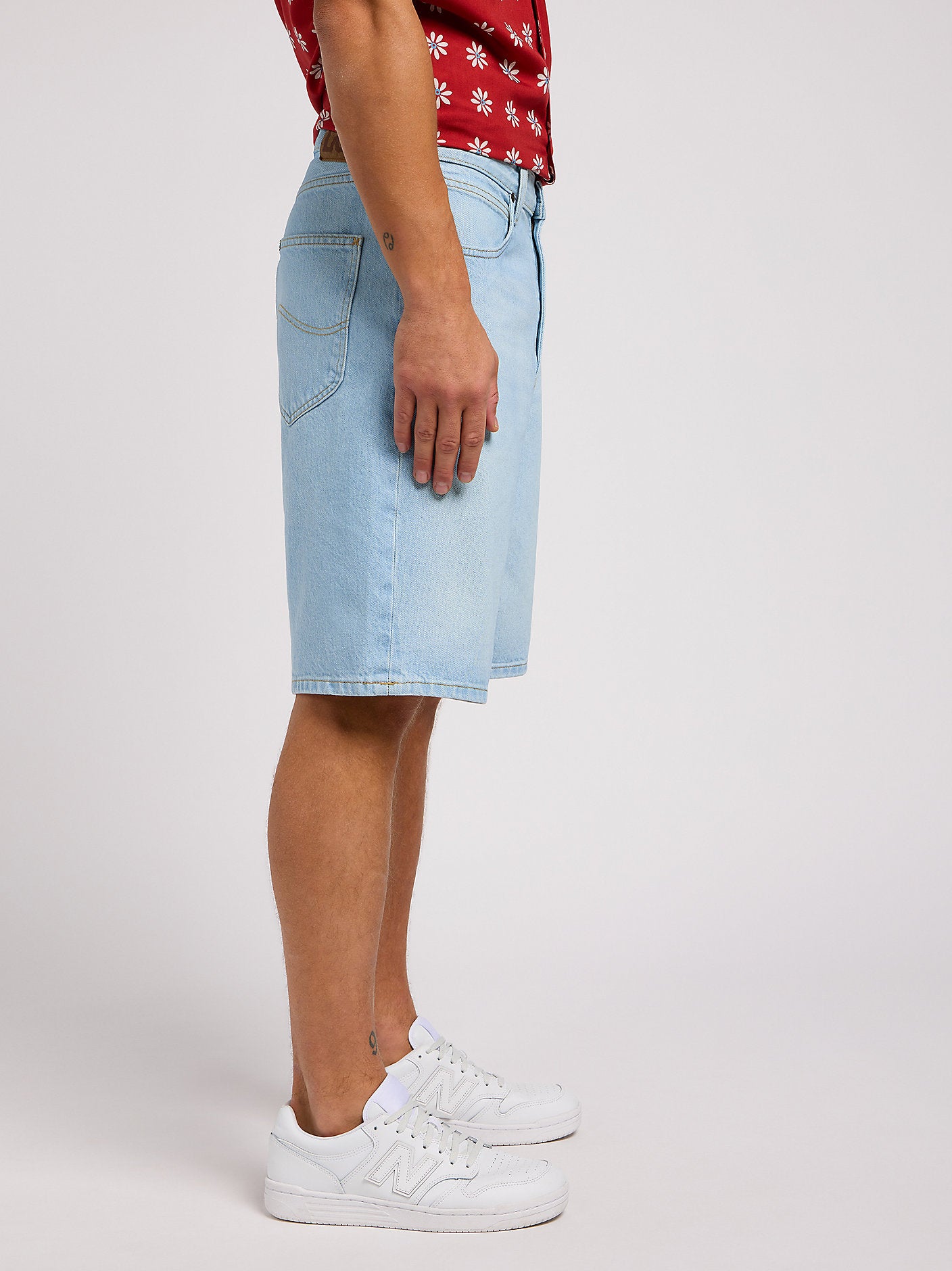 Męskie Spodenki Jeansowe Szorty Lee Asher Short Light Stone Wash 112349239