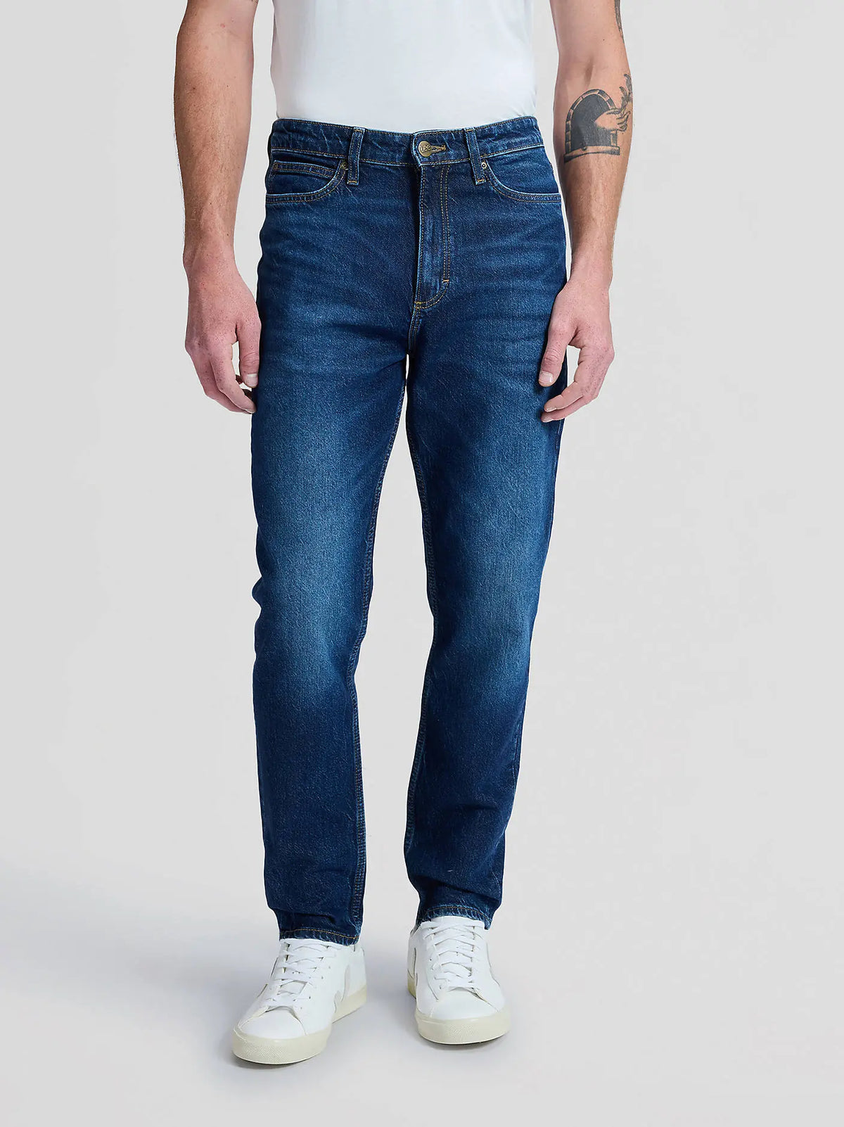 MESKIE SPODNIE LEE AUSTIN MIDNIGHT BLUE 112355804