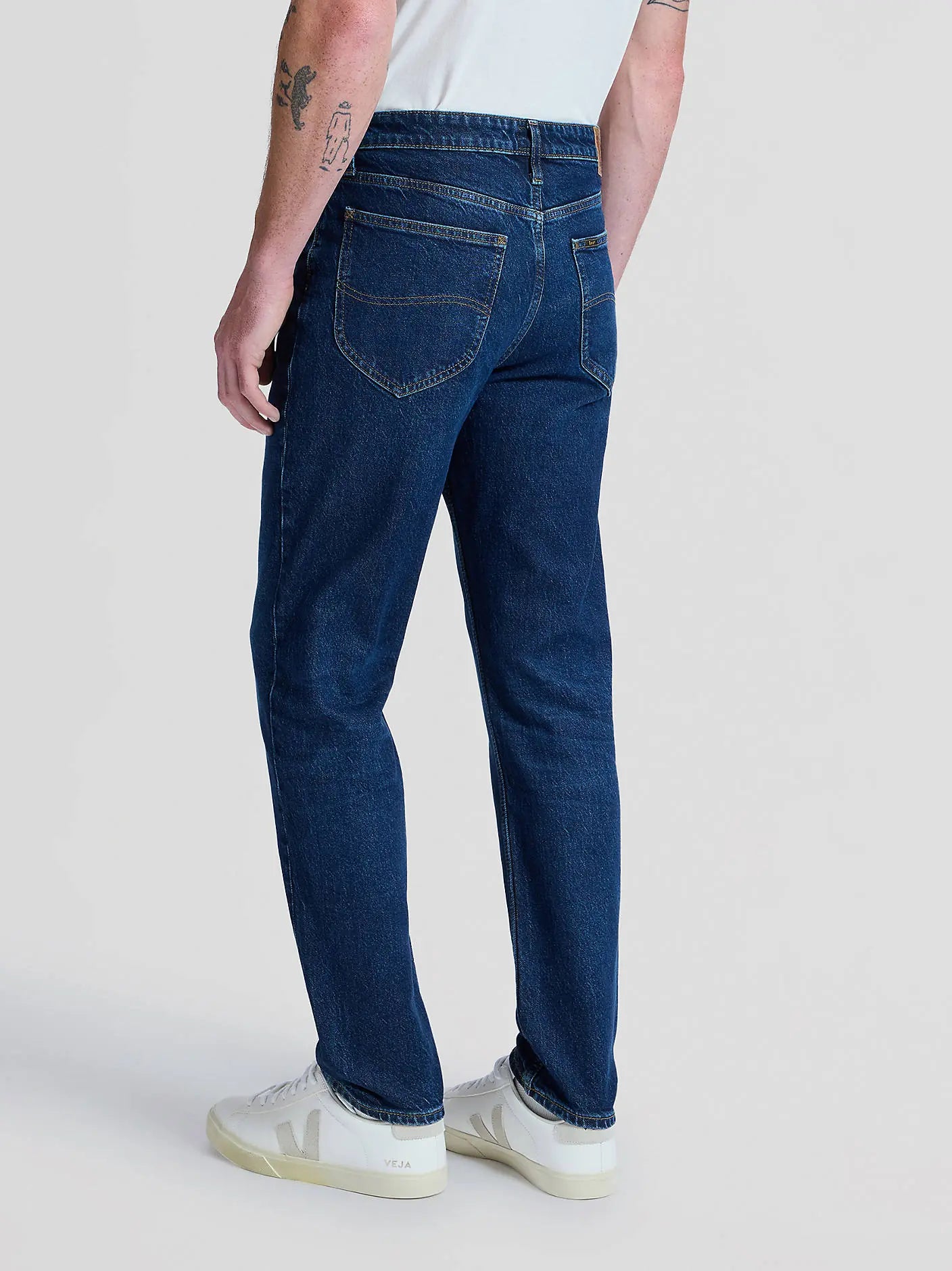 MESKIE SPODNIE LEE AUSTIN MIDNIGHT BLUE 112355804