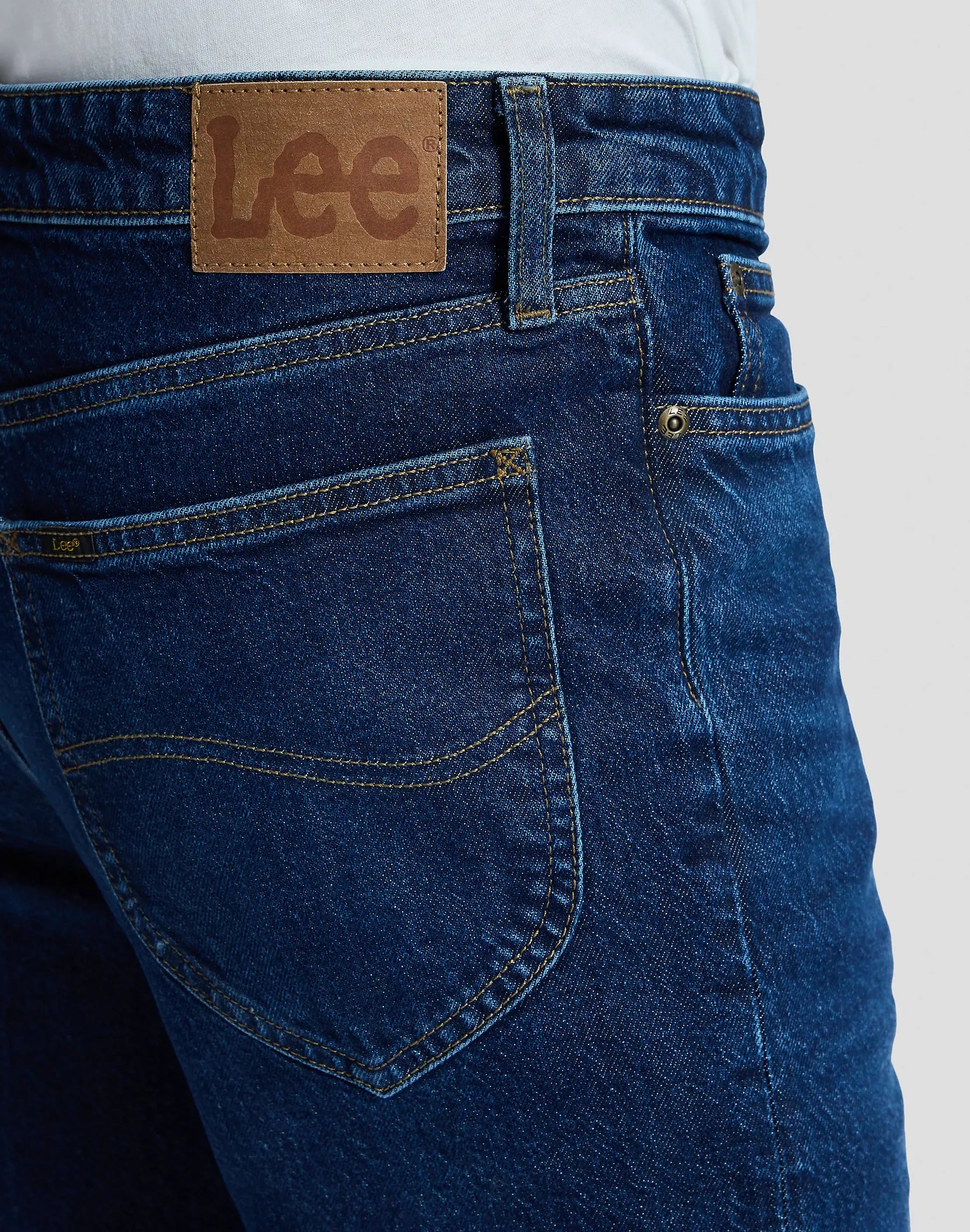 MESKIE SPODNIE LEE AUSTIN MIDNIGHT BLUE 112355804