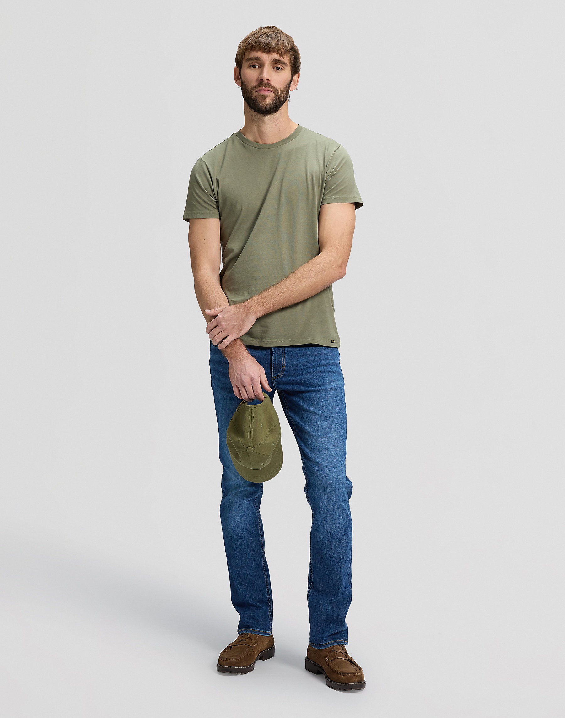 MESKIE SPODNIE LEE DAREN BLUE FUSE 112376377