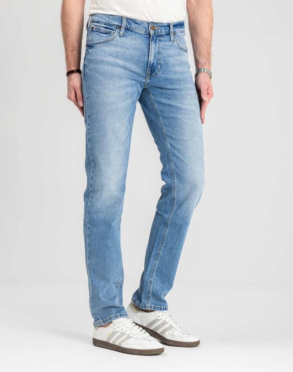MESKIE SPODNIE  LEE DAREN HORIZON BLUE 112367189