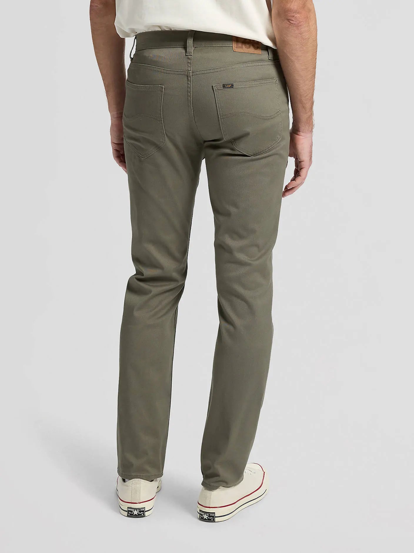 MESKIE SPODNIE LEE DAREN LICHEN OLIVE 112376405
