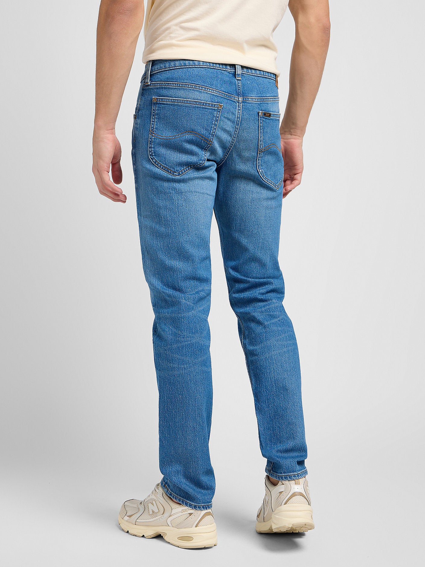 Męskie Spodnie Jeansowe Lee Daren Zip Fly Indigo Vintage 112346324