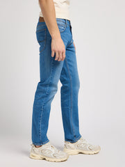 Męskie Spodnie Jeansowe Lee Daren Zip Fly Indigo Vintage 112346324