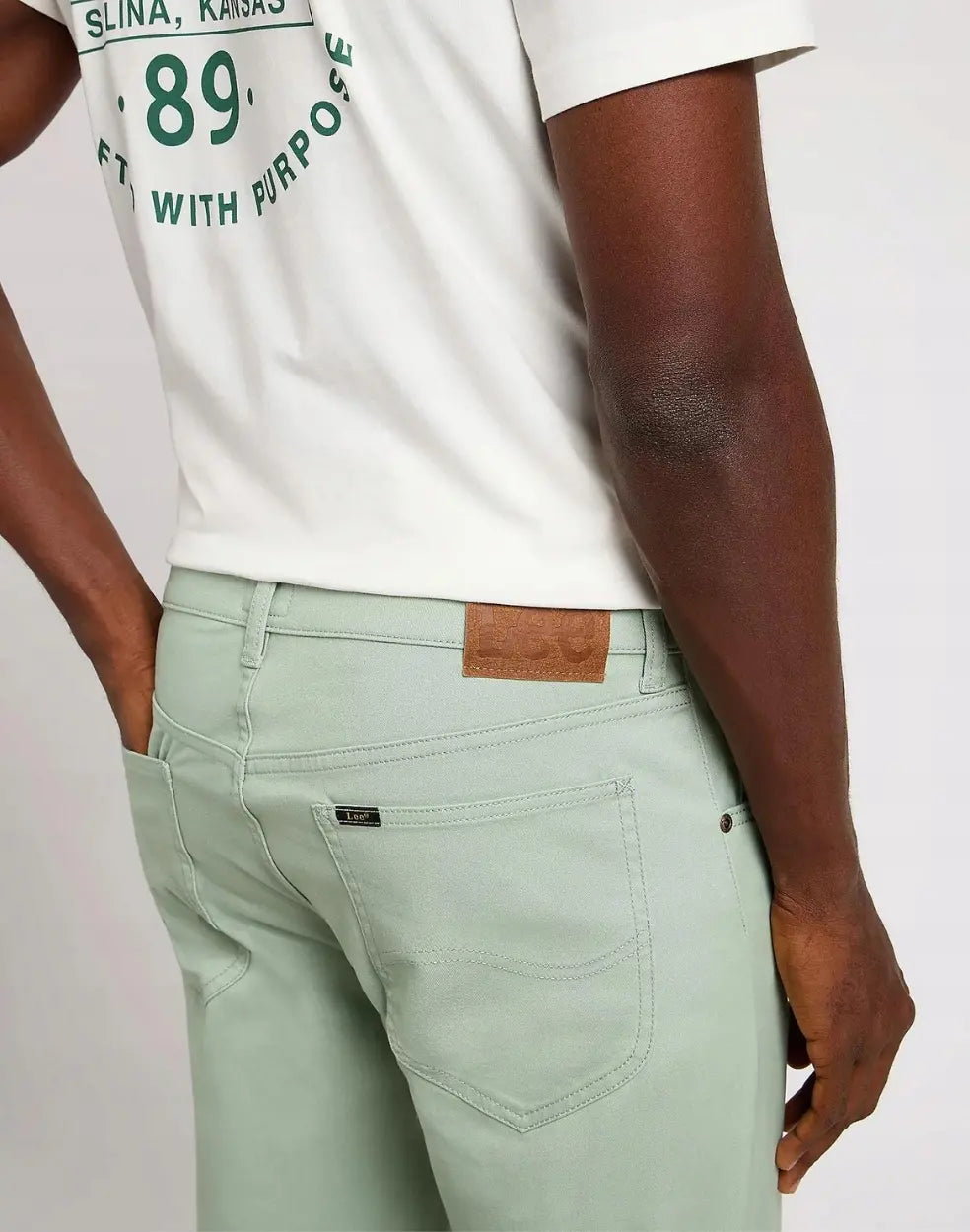 Meskie Spodnie Lee Daren Zip Fly Intuition Grey 112349218