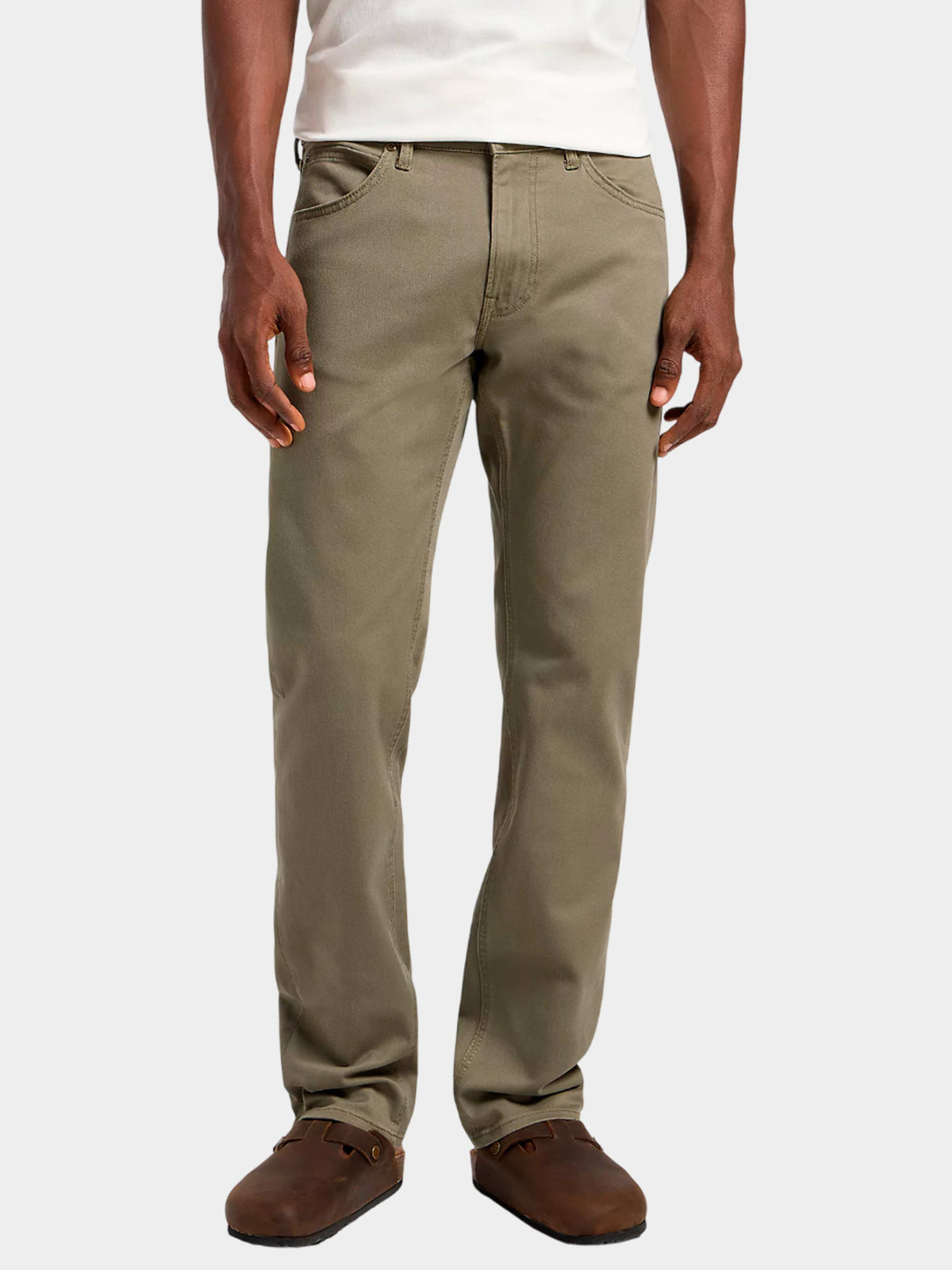 Meskie Spodnie Lee Daren Zip Fly Mercantile Green 112355819