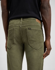 MESKIE SPODNIE LEE DAREN ZIP FLY MERCANTILE GREEN 112370534