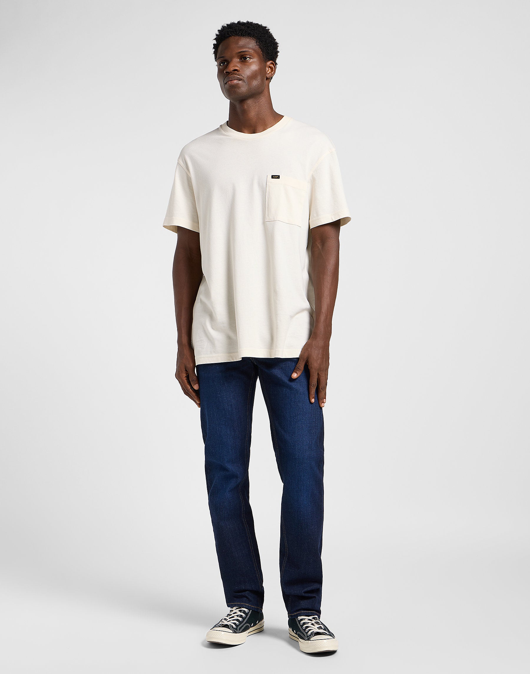 Męskie Spodnie Jeansowe Lee Daren Zip Fly Siren Indigo 112365746