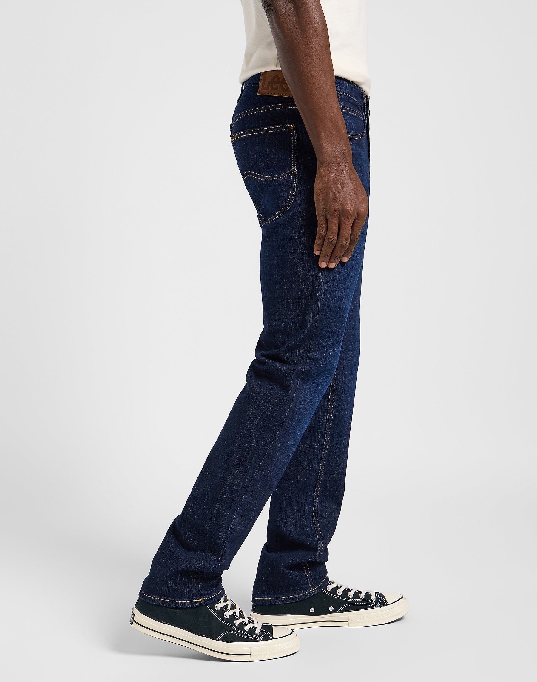 Męskie Spodnie Jeansowe Lee Daren Zip Fly Siren Indigo 112365746