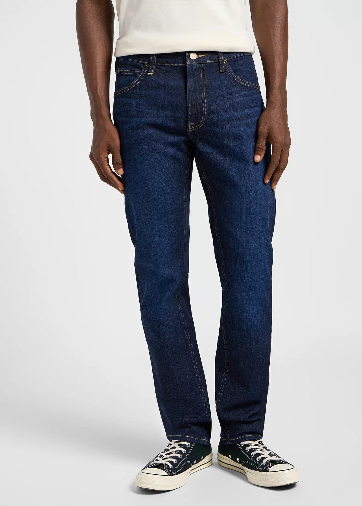 MESKIE SPODNIE LEE DAREN ZIP FLY SIREN INDIGO 112365746