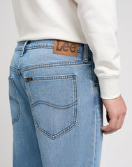 Męskie Spodnie Jeansowe Lee Daren Zip Fly Solid Blues 112350160