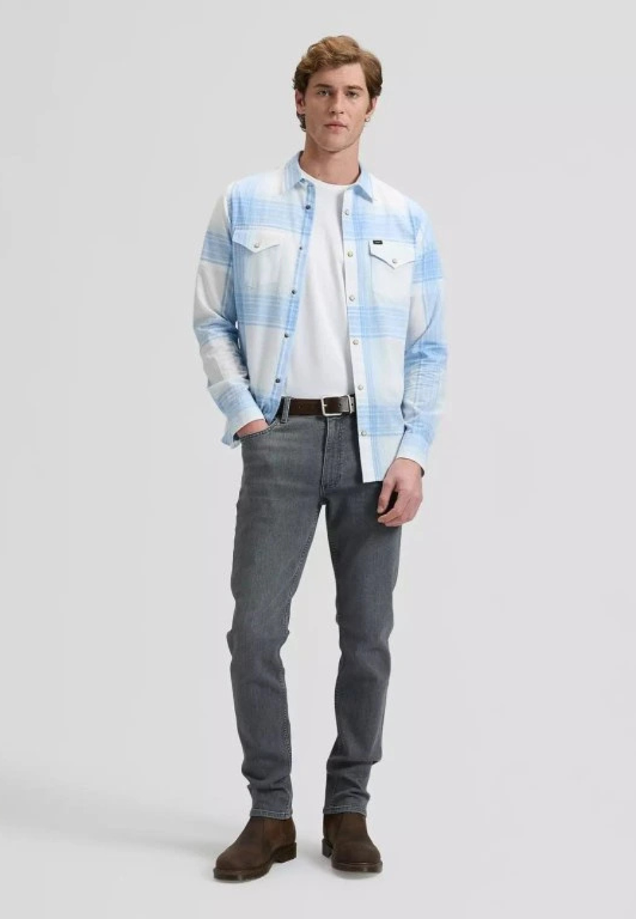 Męskie Spodnie Jeansowe Lee Luke Dark Flame 112378728