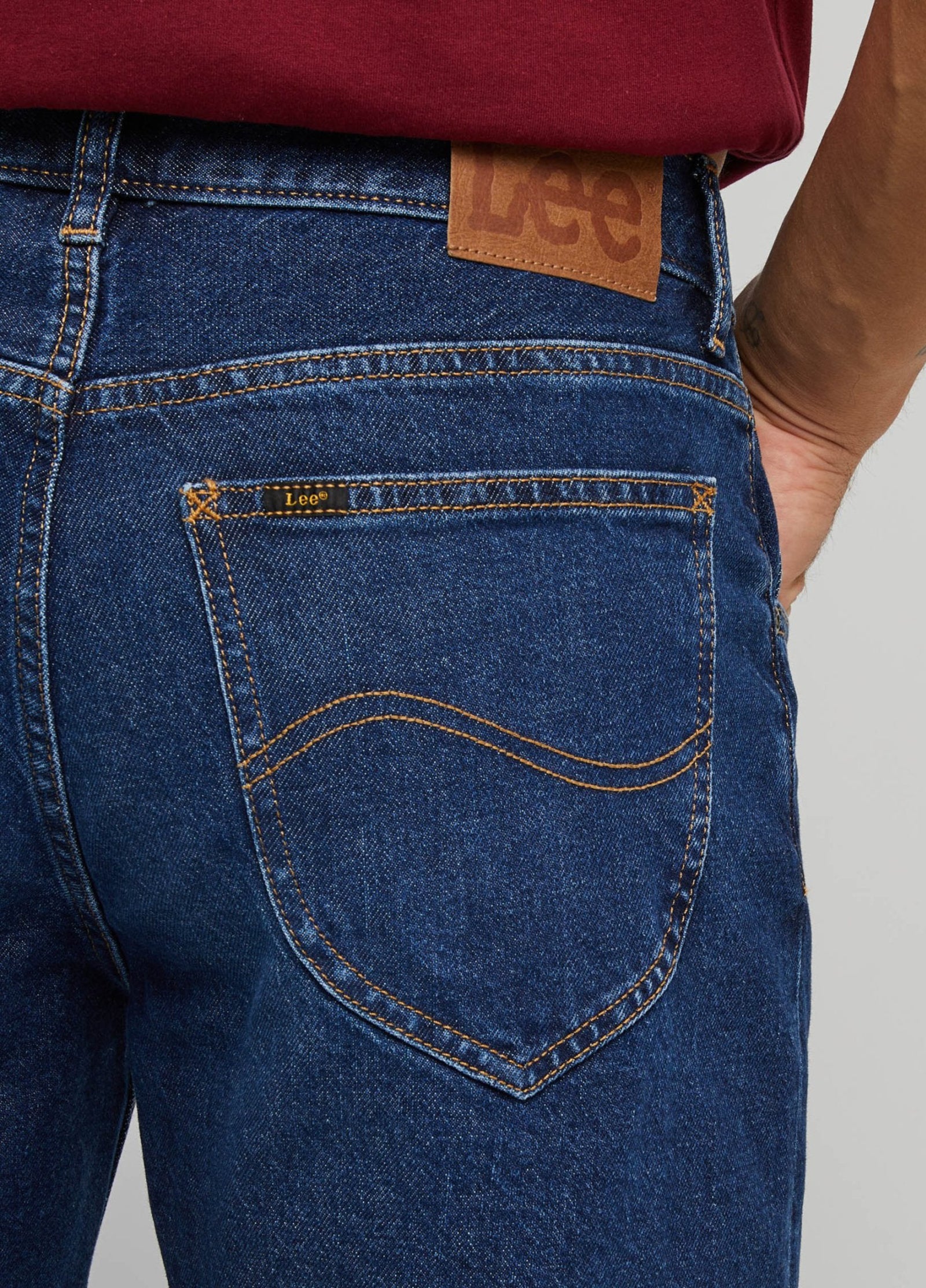 Meskie Spodnie Lee Oscar Blue Nostalgia 112345393