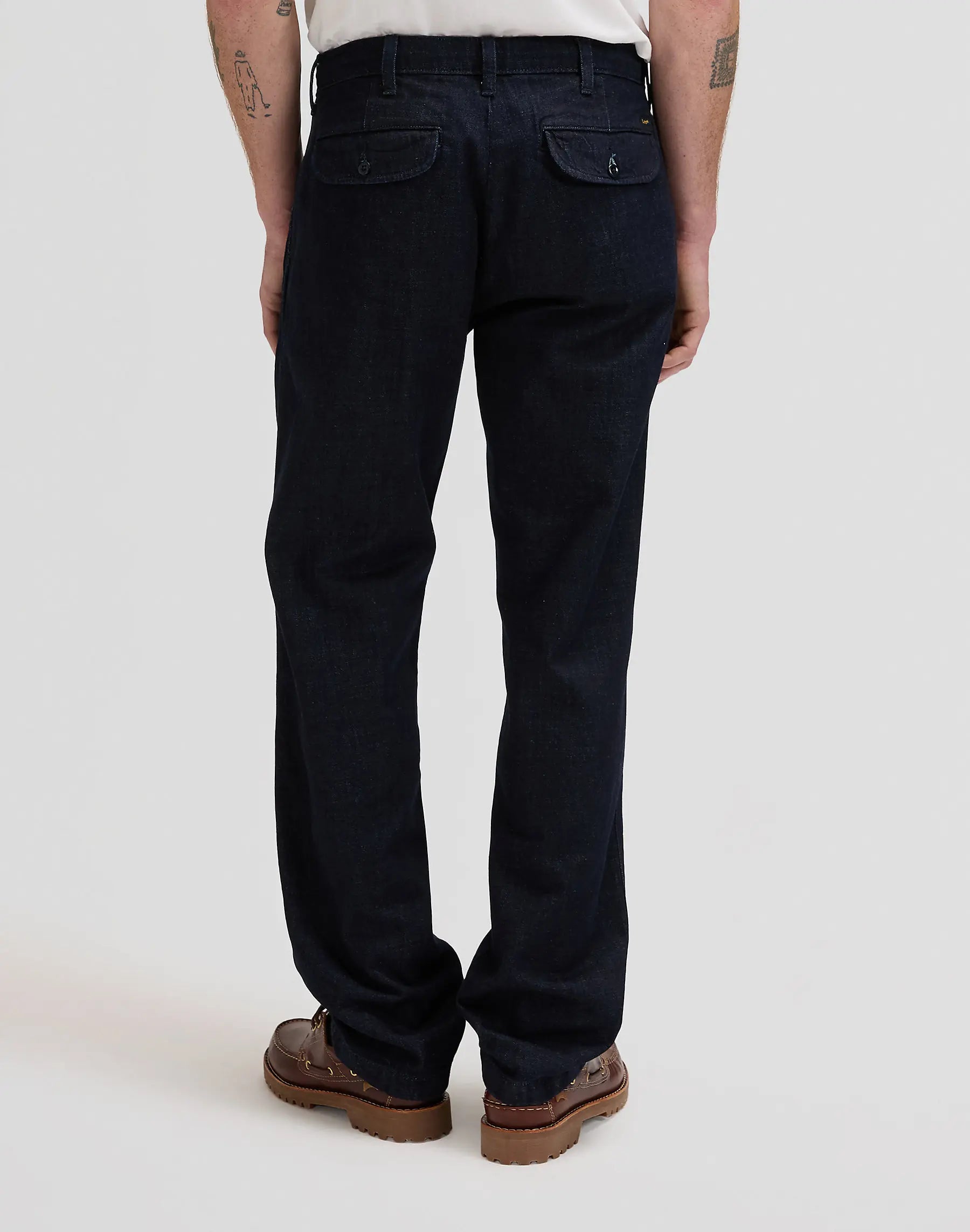 MESKIE SPODNIE LEE PLEATED CHINO RINSE 112376349