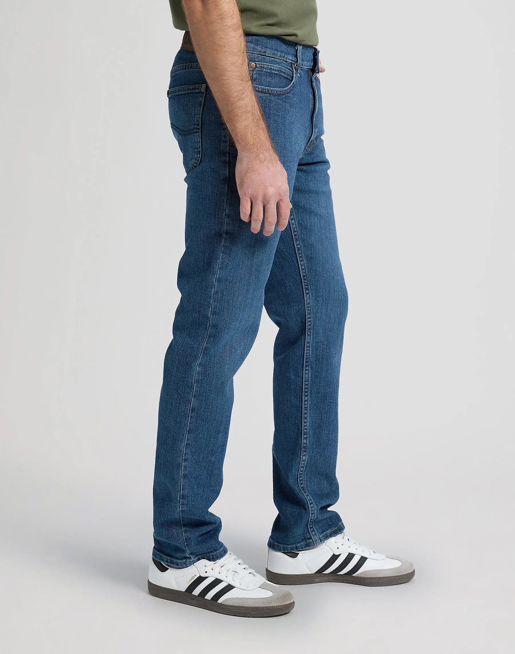 MESKIE SPODNIE LEE REGULAR STRAIGHT STEAD FAST 112121159