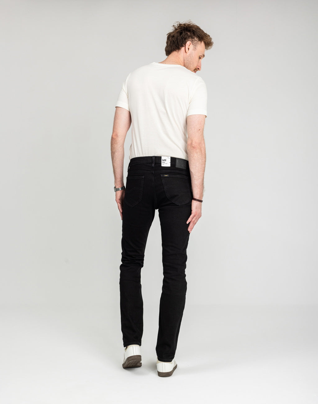 Męskie Spodnie Lee Rider Black Rinse 112117653