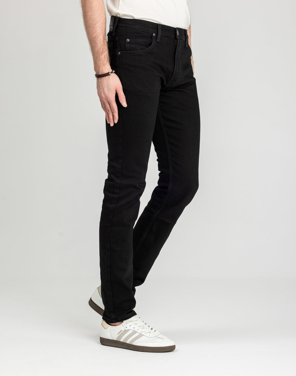 Męskie Spodnie Lee Rider Black Rinse 112117653