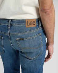 MESKIE SPODNIE LEE RIDER OCEAN BLUE 112376409