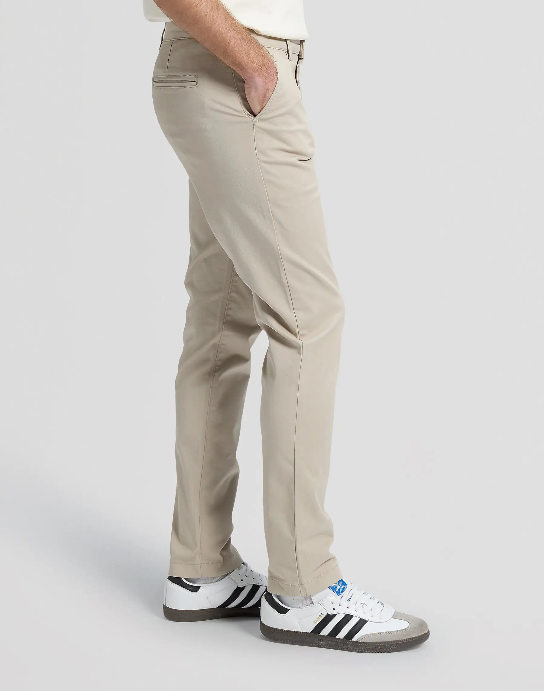 MESKIE SPODNIE LEE SLIM CHINO CASHMERE 112376347