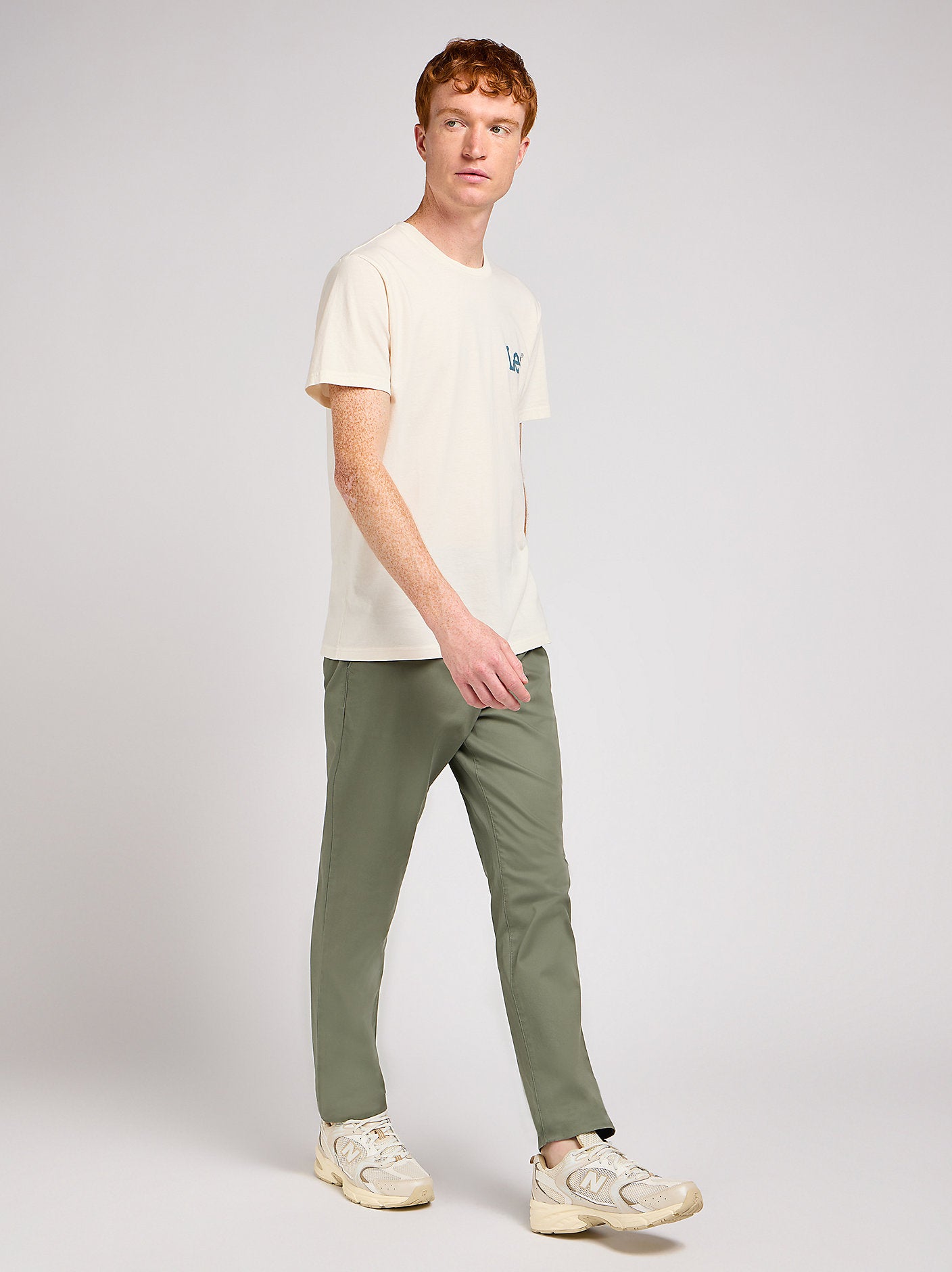 MESKIE SPODNIE LEE SLIM CHINO OLIVE GROVE 112349317