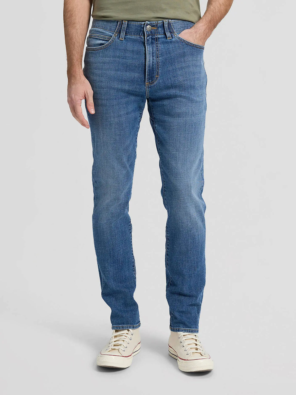 MESKIE SPODNIE LEE SLIM FIT MVP BLUE PRINT 112376321