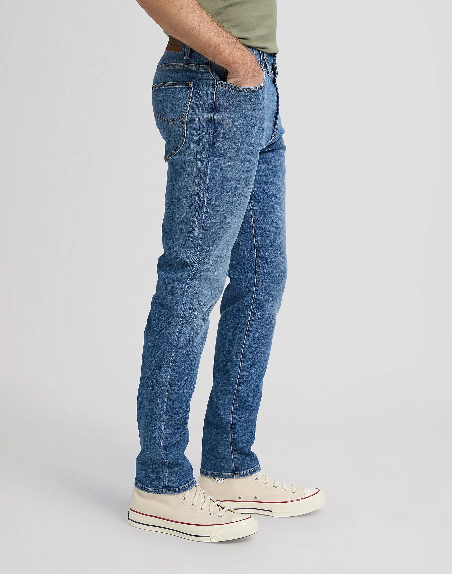 MESKIE SPODNIE LEE SLIM FIT MVP BLUE PRINT 112376321