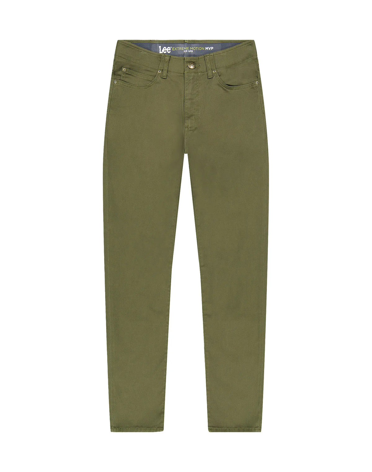 MESKIE SPODNIE LEE SLIM FIT MVP OLIVE MOSS 112376325